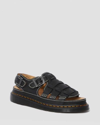 Sandalias Dr Martens 8092 Cuero Fisherman Para Mujer DR6554O